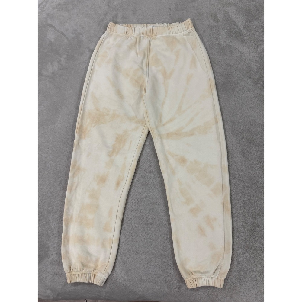 Reformation Jeans Tan Tie Dye Organic Cotton Sweatpants Joggers S Athleisure